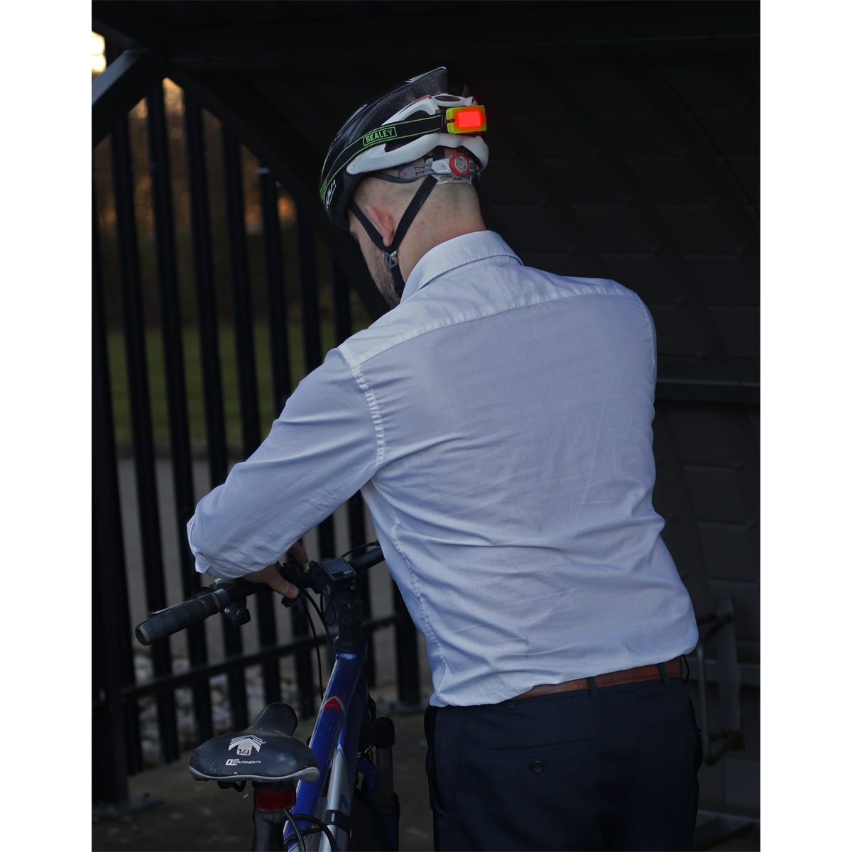 Sealey Rechargeable Head Torch 2W COB LED Flashlight Auto Sensor Green LED360HTG