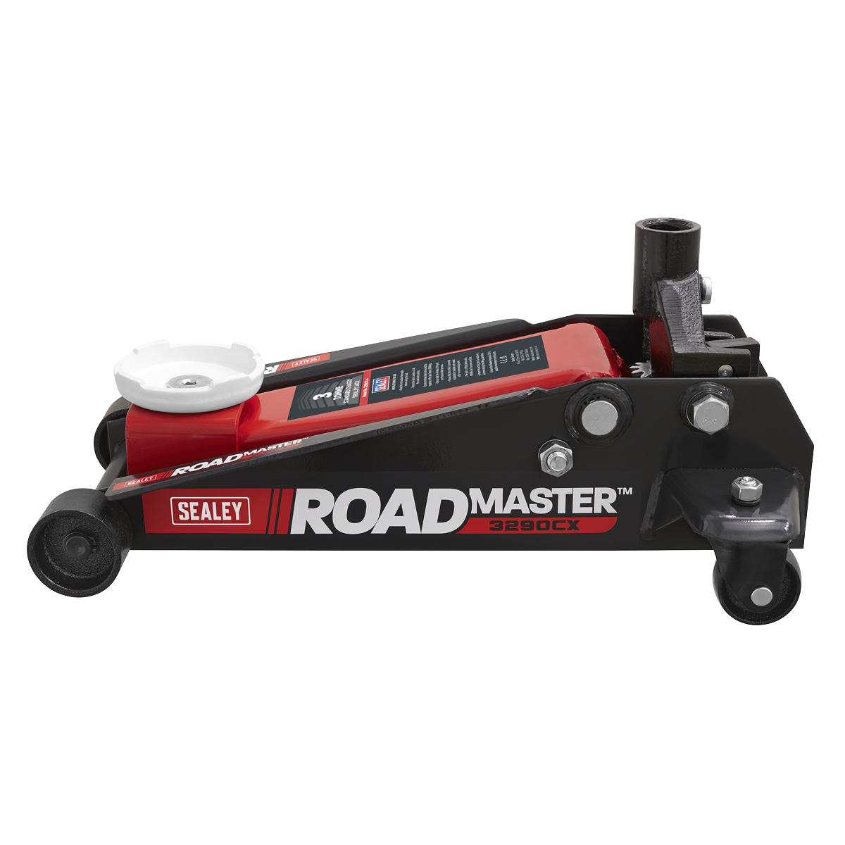 Sealey Heavy Duty Trolley Jack 3 Ton Compact Hydraulic 465mm Red 3290CX