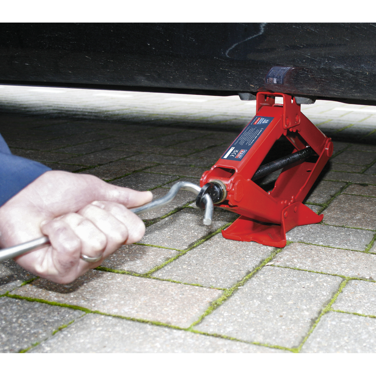 Sealey Scissor Jack Heavy Duty 1.5 Tonne With Fine Rolled Thread TUV/GS 58M