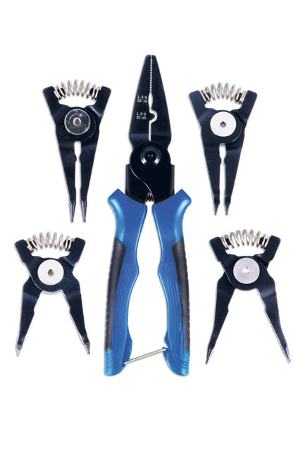 LASER 9199 5-in-1 Circlip & Crimping Pliers Set 185mm Chrome Molybdenum Steel