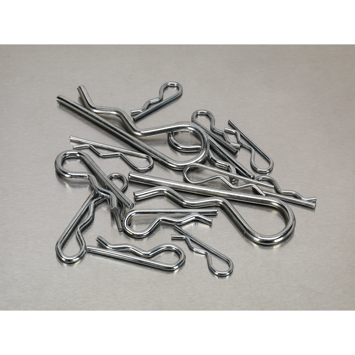 Sealey R Clips 150 Pieces Assorted 2mm-4mm x 31mm-74mm Partitioned Box AB002RC