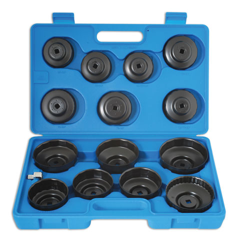 LASER 3222 15Pcs Oil Drain Plug Socket Wrench Insert Steel 3/8" Drive Steel