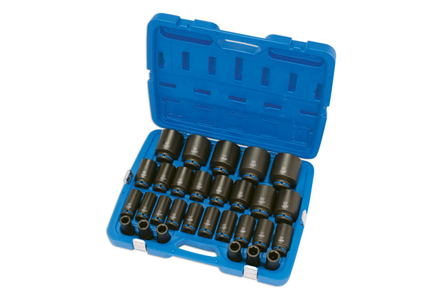 LASER 9224 Deep Impact Socket Set 3/4" Drive Chrome-Molybdenum 29 Pieces