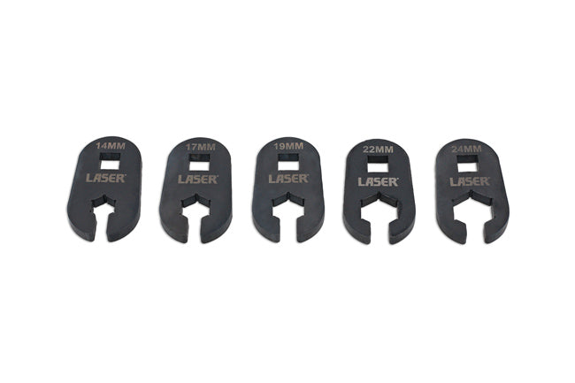 LASER 9230 Difficult Access Sensor Wrench Set 14-24mm 1/2" Drive 5 Pieces