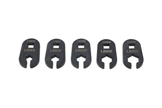 LASER 9230 Difficult Access Sensor Wrench Set 14-24mm 1/2" Drive 5 Pieces