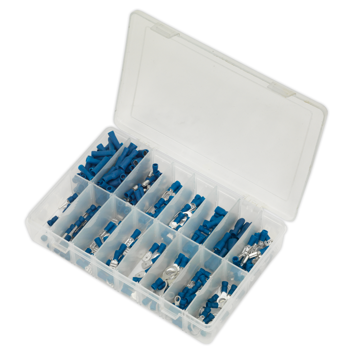 Sealey Crimp Terminal Assortment Electrical Connectors Blue 280 Pieces AB040BT