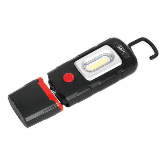 Sealey Rechargeable Inspection Lamp 360 Degree 3W COB 1W SMD LED Black LED3601