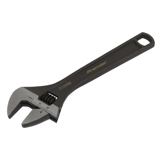 Sealey Adjustable Wrench Drop-Forged Steel Black Phosphate Finish 200mm AK9561