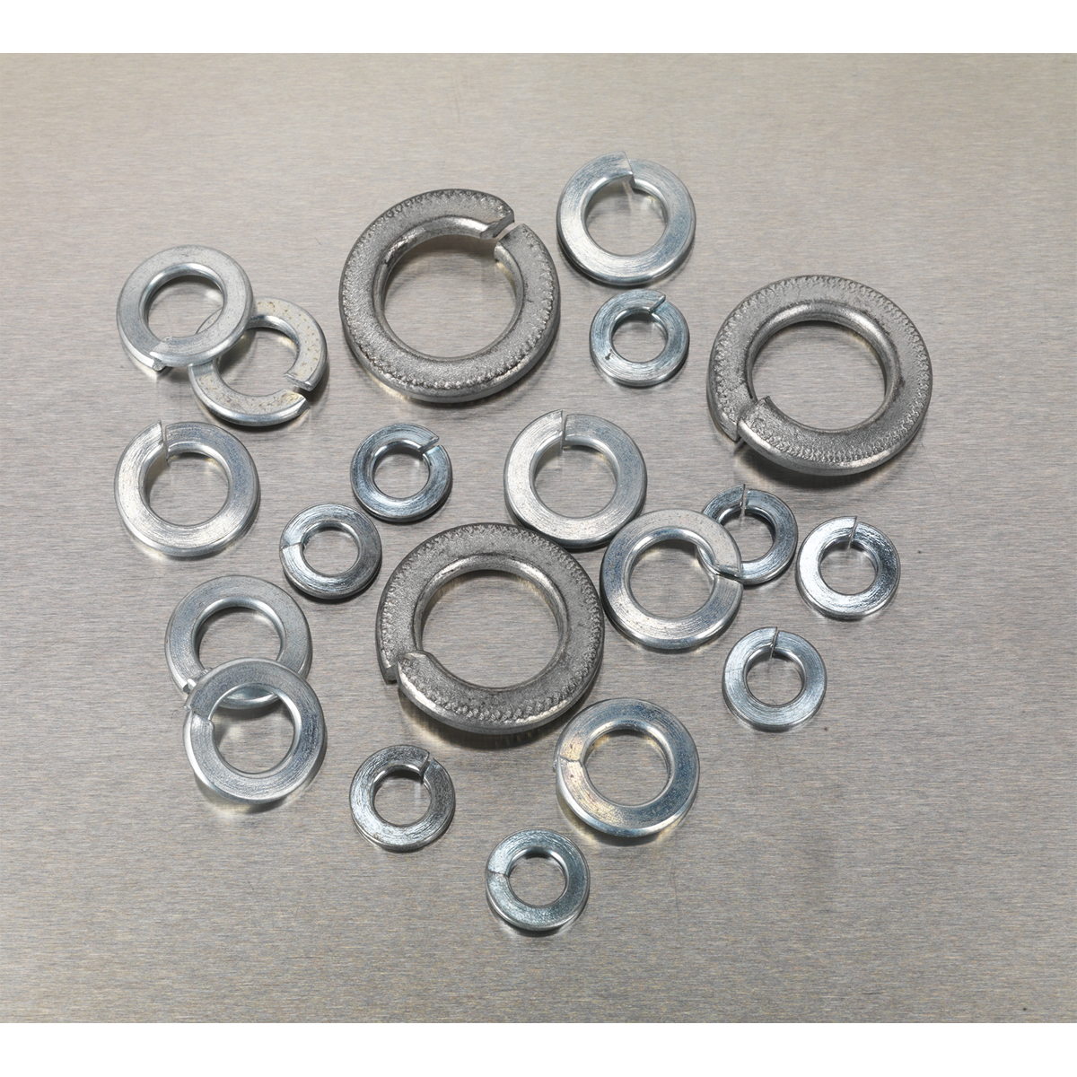 Sealey Spring Washer Assortment 1010 Pieces M6-M16 Metric Zinc DIN 127B AB058SW
