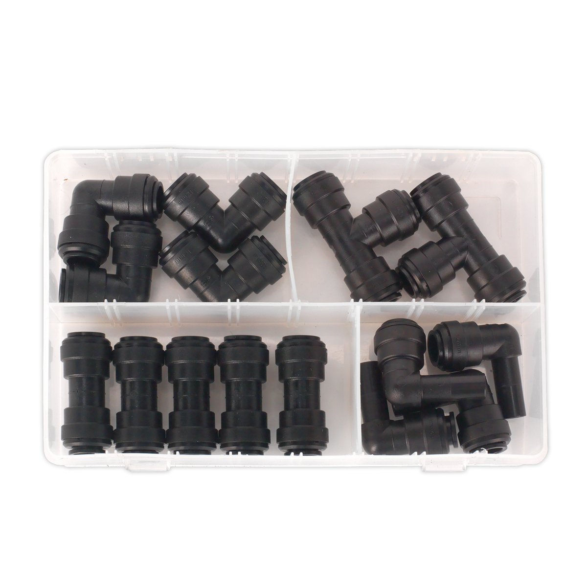 Sealey Speedfit Coupling Assortment 15 Pieces 12mm Metric - Black AB071JG