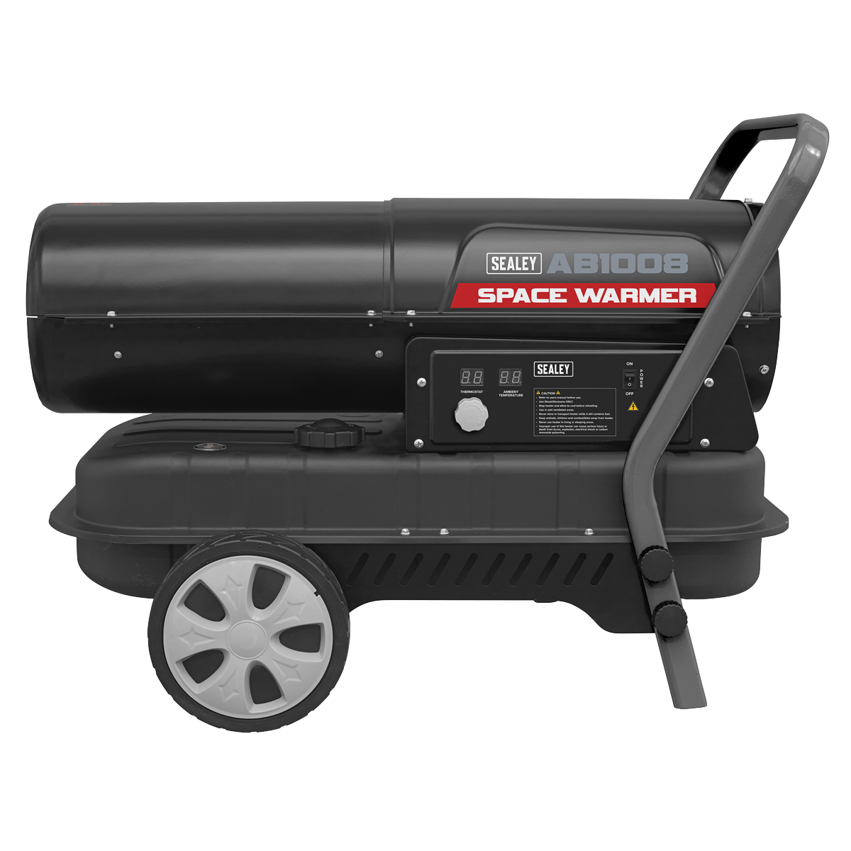 Sealey Space Warmer Kerosene/Diesel Heater With Wheels 100.000BTU/HR AB1008
