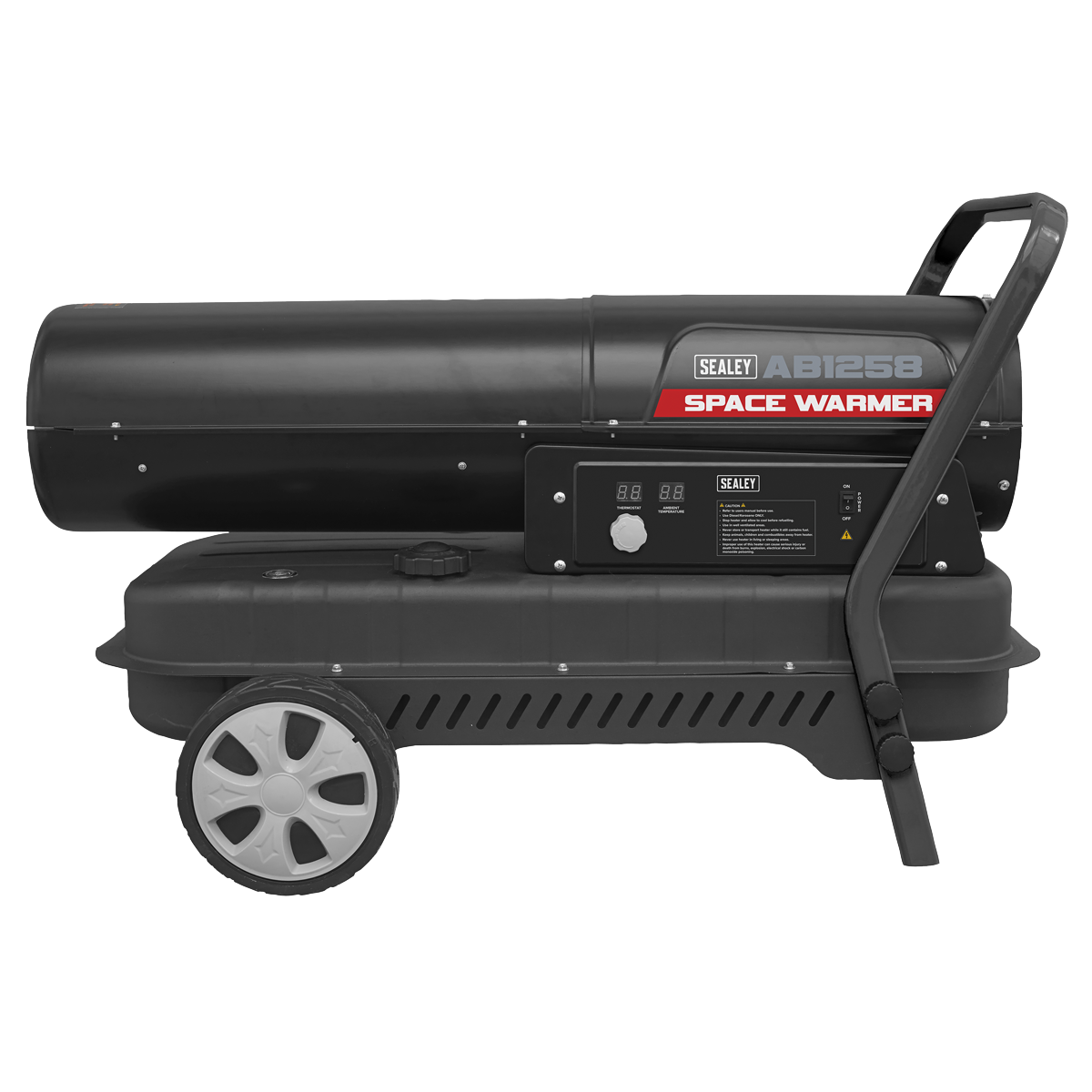 Sealey Space Warmer Kerosene/Diesel Heater With Wheels 135.000BTU/HR AB1258