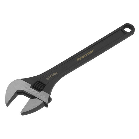 Sealey Adjustable Wrench Drop-Forged Steel Black Phosphate Finish 375mm AK9564