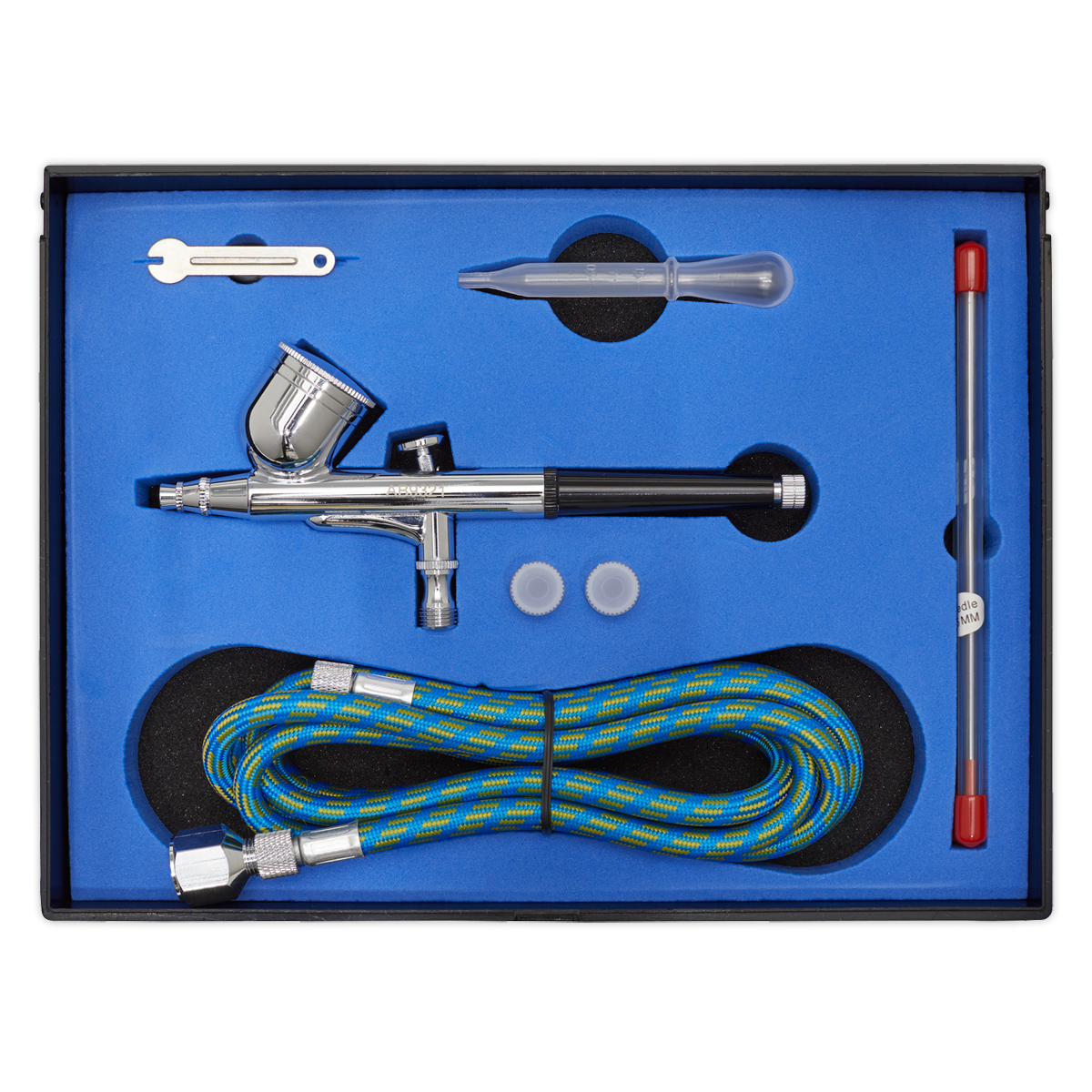 Sealey Gravity Feed Air Brush Kit With Double-Action Trigger 0.3mm Nozzle AB9321