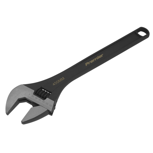 Sealey Adjustable Wrench Drop-Forged Steel Black Phosphate Finish 450mm AK9565