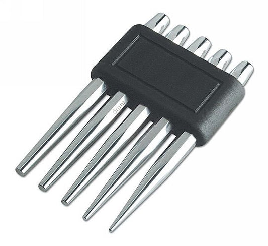 LASER 3231 5-Piece Tapered Punch Set Chrome Vanadium Steel For Metalworking