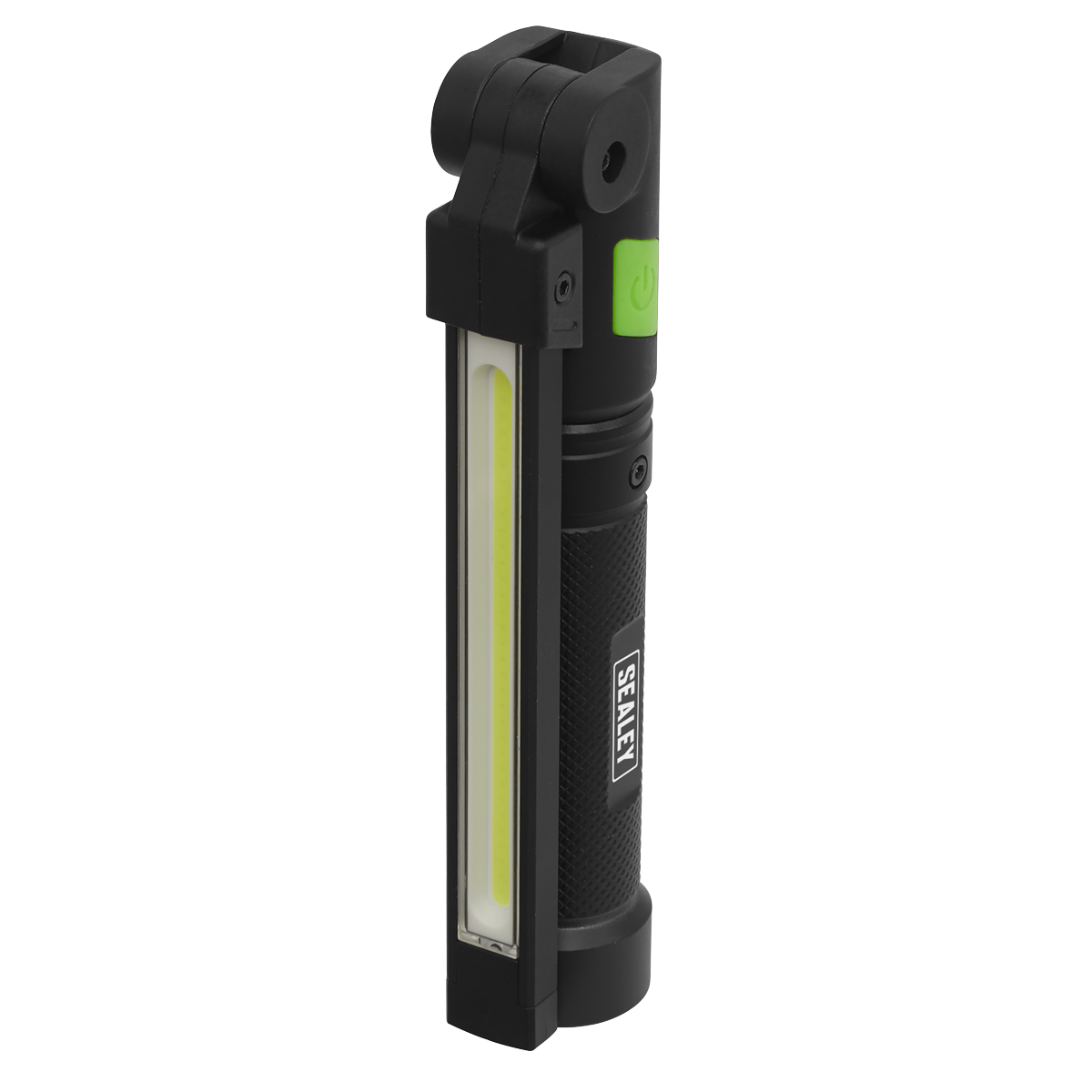 Sealey Rechargeable Aluminium Folding Pocket Light Lamp 2 COB 1 SMD LED LED02G