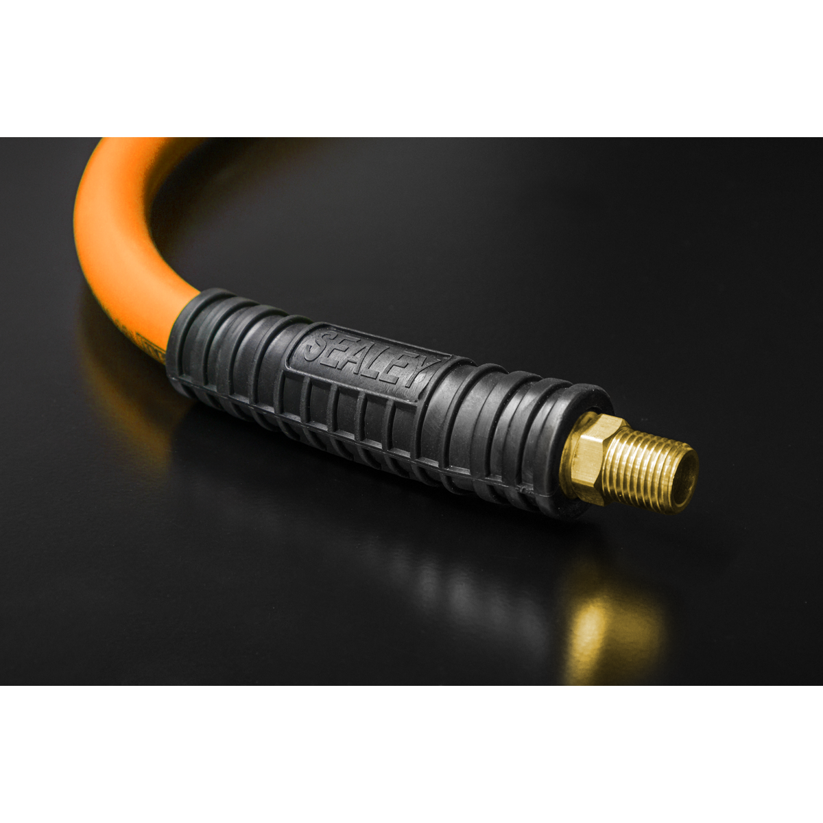 Sealey 15m x Ø8mm High-Visibility Hybrid Air Hose With 1/4" BSP Unions AHHC15
