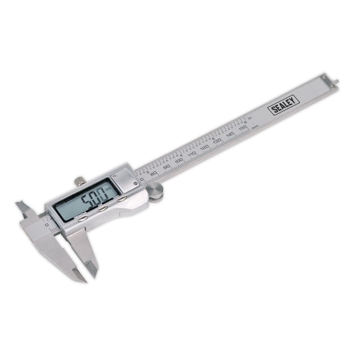 Sealey Digital Vernier Caliper 0-150mm 0-6" Stainless Steel LCD Display AK9621EV