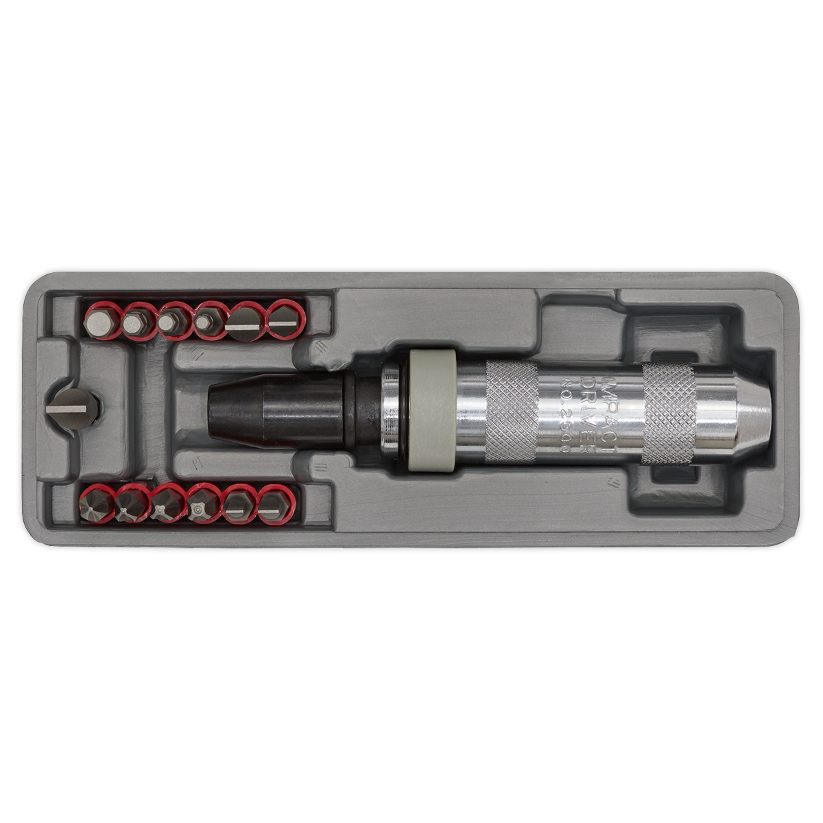 Sealey Impact Driver Set With Twist-Reverse Function Heavy Duty 15 Pieces AK208