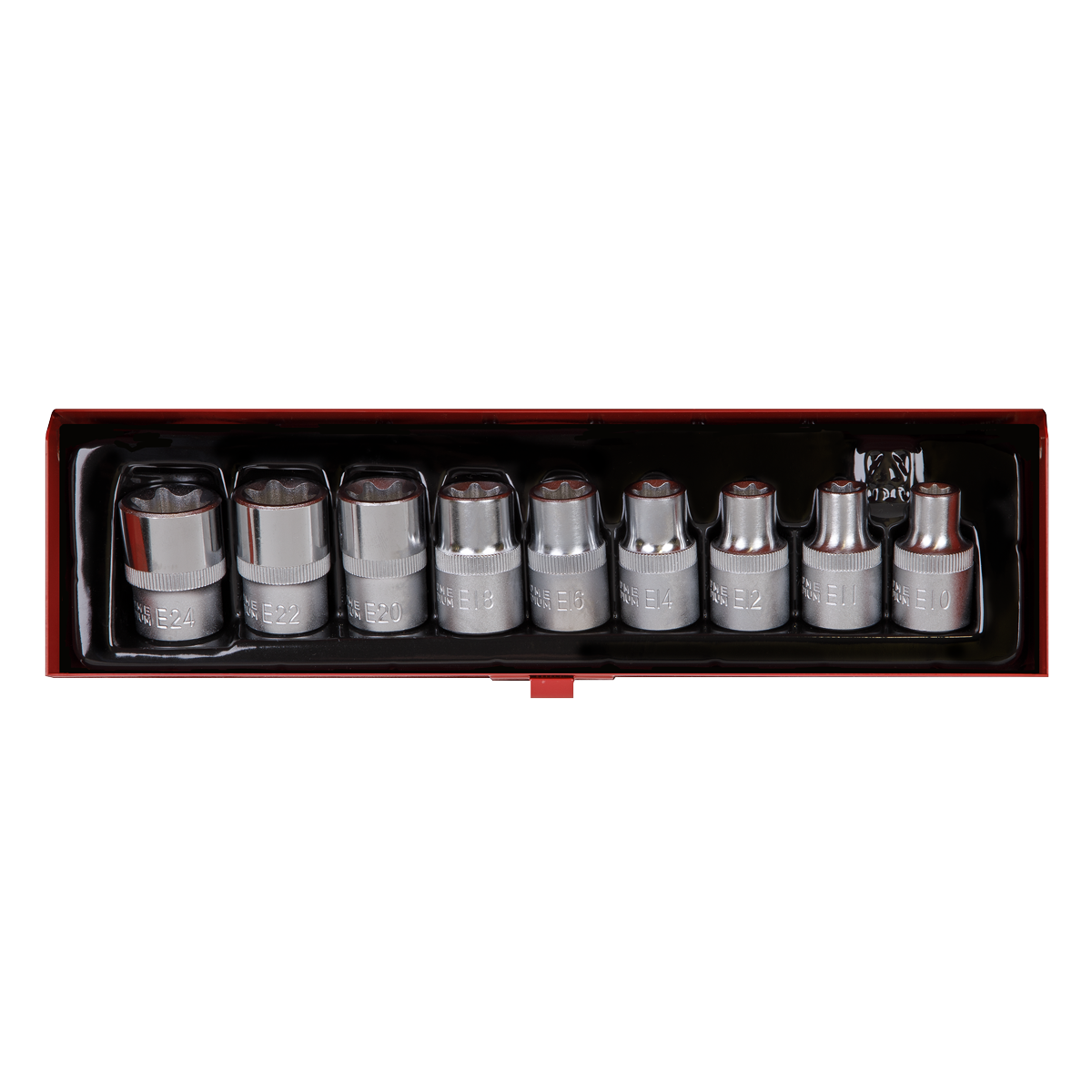 Sealey TRX-Star Female Socket Set 9 Pieces 1/2" Square Drive E10-E24 AK230