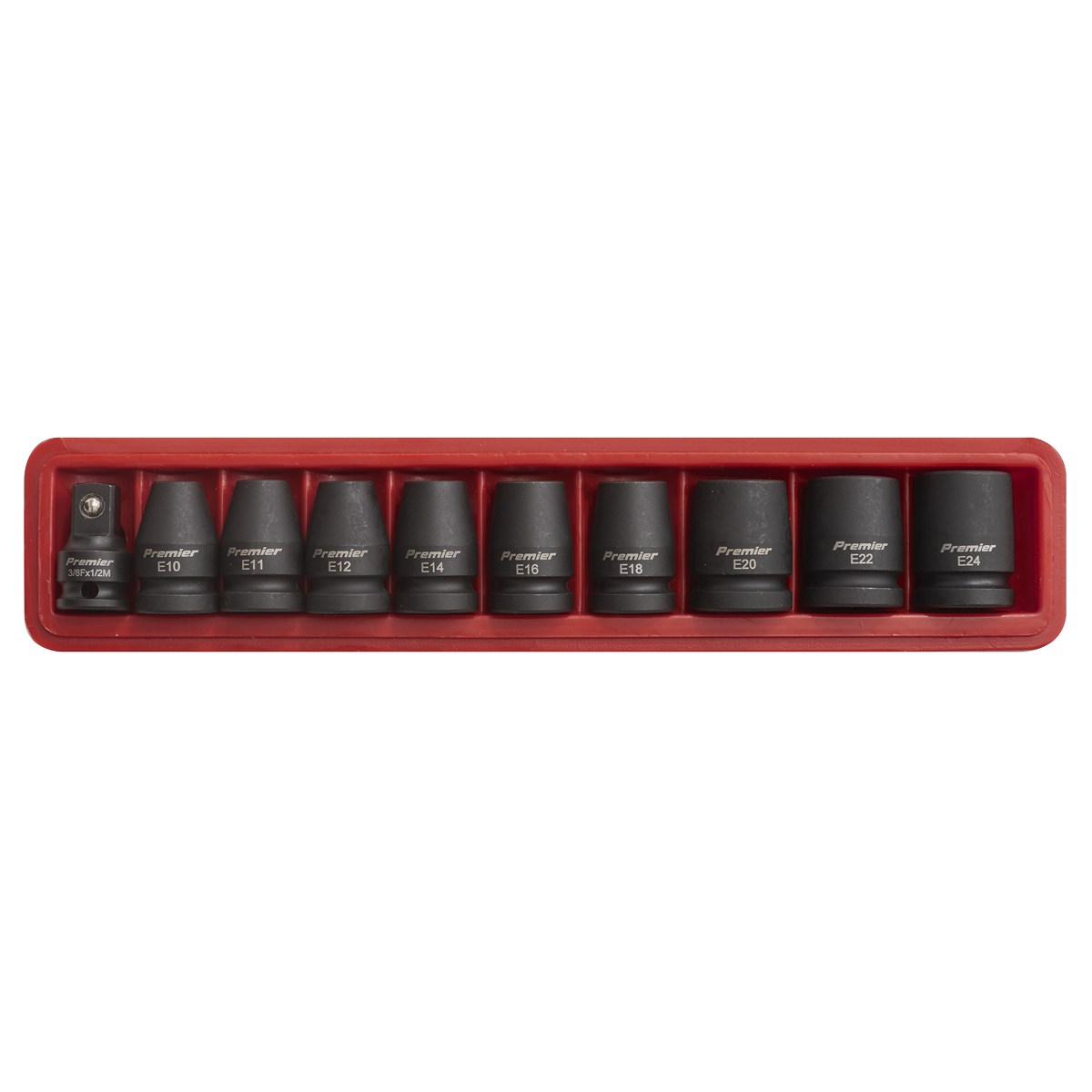 Sealey Impact TRX-Star Female Socket Set 10 Pieces 1/2" Square Drive AK2301