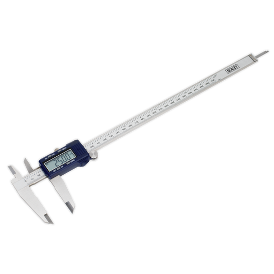 Sealey Digital Vernier Caliper 300mm 0-12" Stainless Steel Storage Case AK9623EV