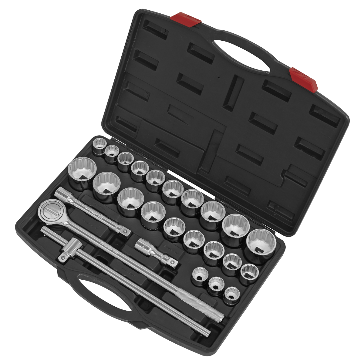 Sealey Socket Set 26 Pcs 3/4" Square Drive 12-Point WallDrive - DuoMetric AK2582