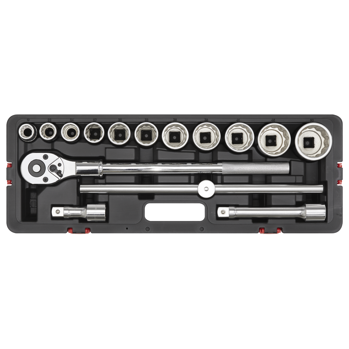 Sealey Socket Set 3/4" Square Drive 12-Point WallDrive 15 Pieces Metric AK2583