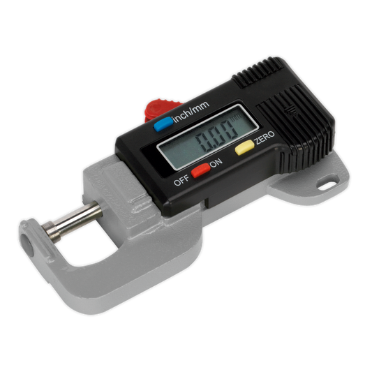Sealey Digital External Micrometer 0mm - 12.7mm 0" - 0.5" Auto Power Off AK9638D