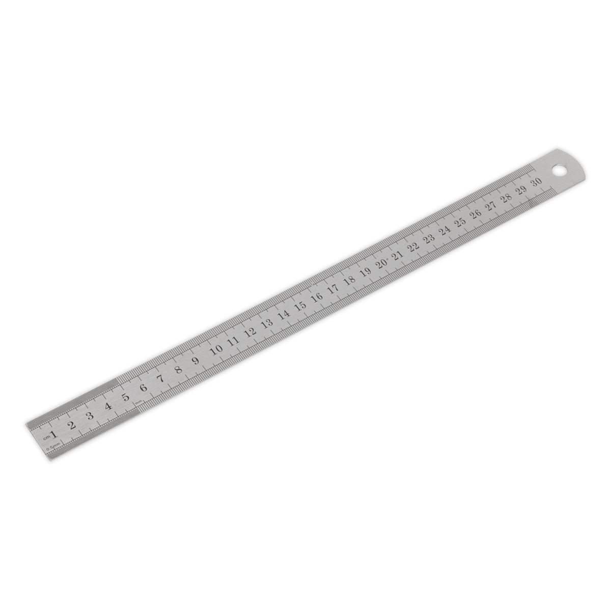 Sealey Steel Rule With Metric & Imperial Graduations 300mm 12" Length AK9641