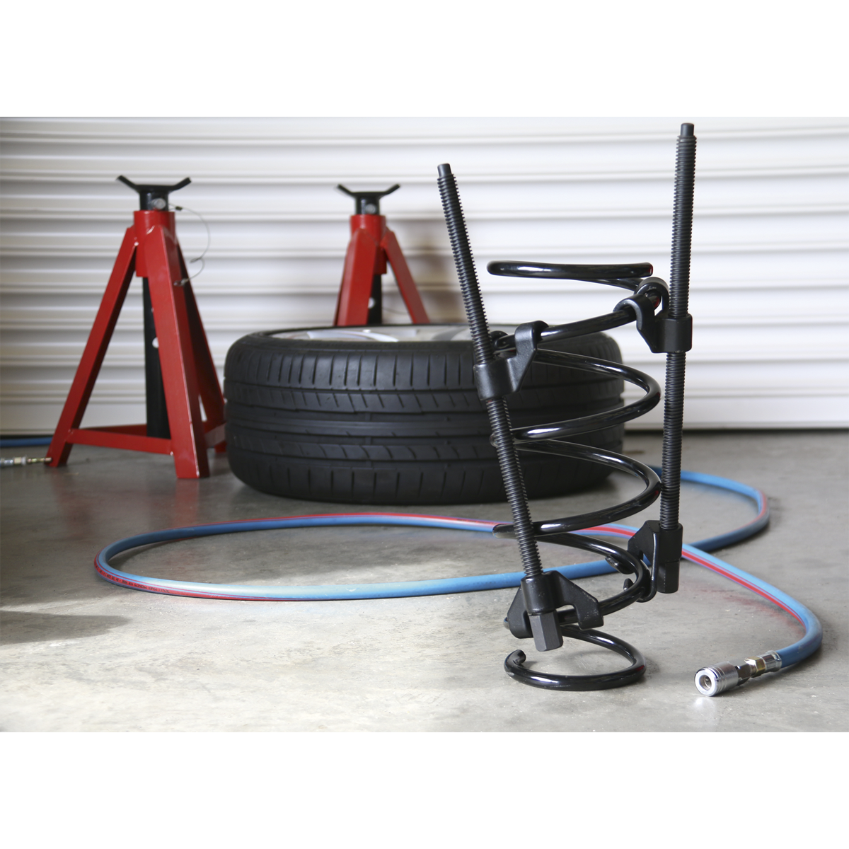 Sealey Coil Spring Compressor 2 Pcs Long Reach Carbon Steel 1100KG/Pair AK3846