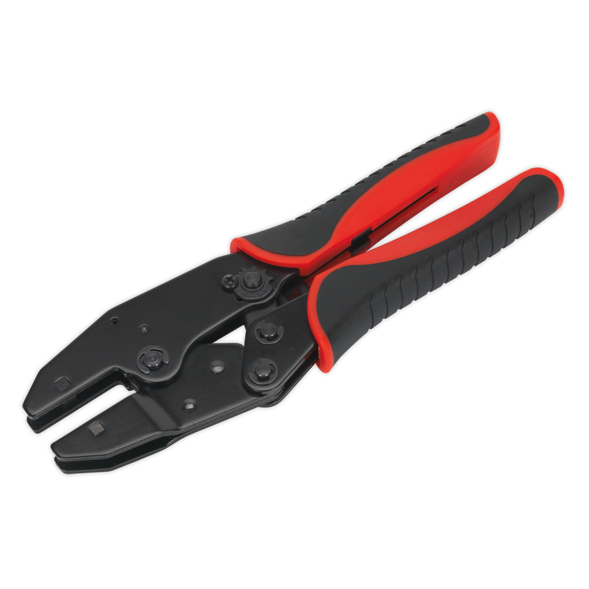 Sealey Ratchet Crimping Hand Tool With Jaws & Soft Grip Handles AK3858COMBO