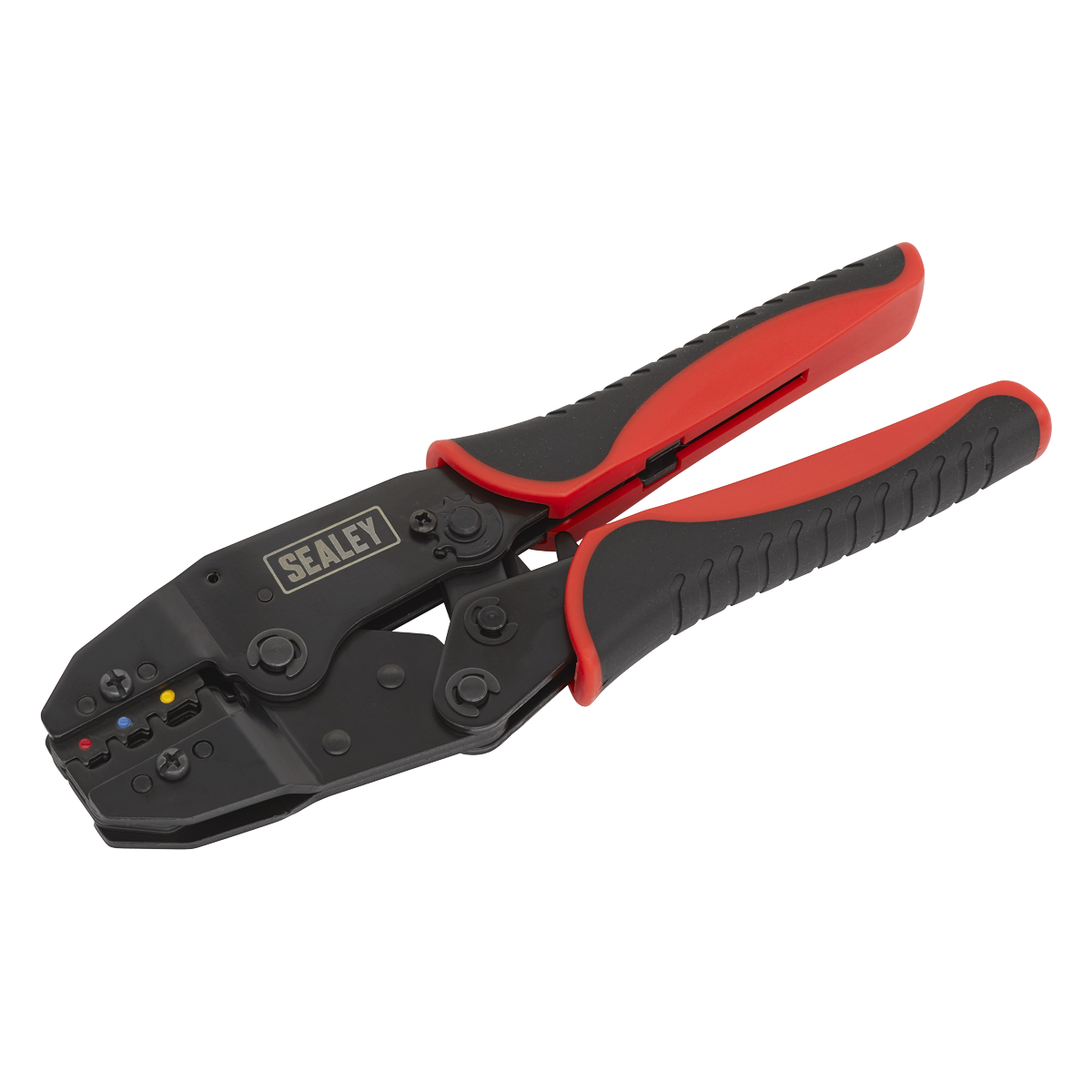 Sealey Ratchet Crimping Tool Kit With Laminated Steel Jaws 552 Pieces AK386