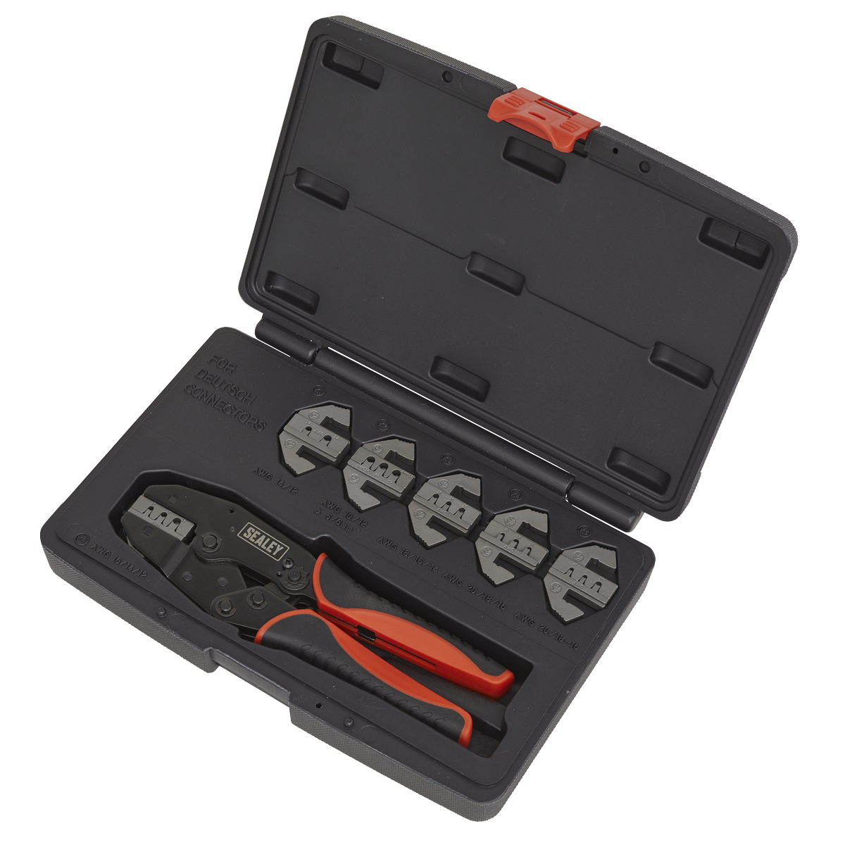 Sealey Deutsch Connector Plier Set With Ergonomic Handle 7 Pieces AK3870