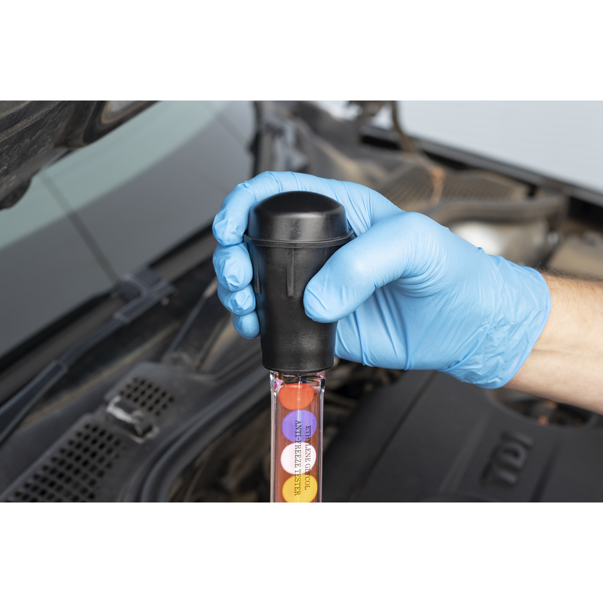 Sealey Ethylene Glycol Antifreeze Tester Hot & Cold Diagnose - Disc Type AK4120