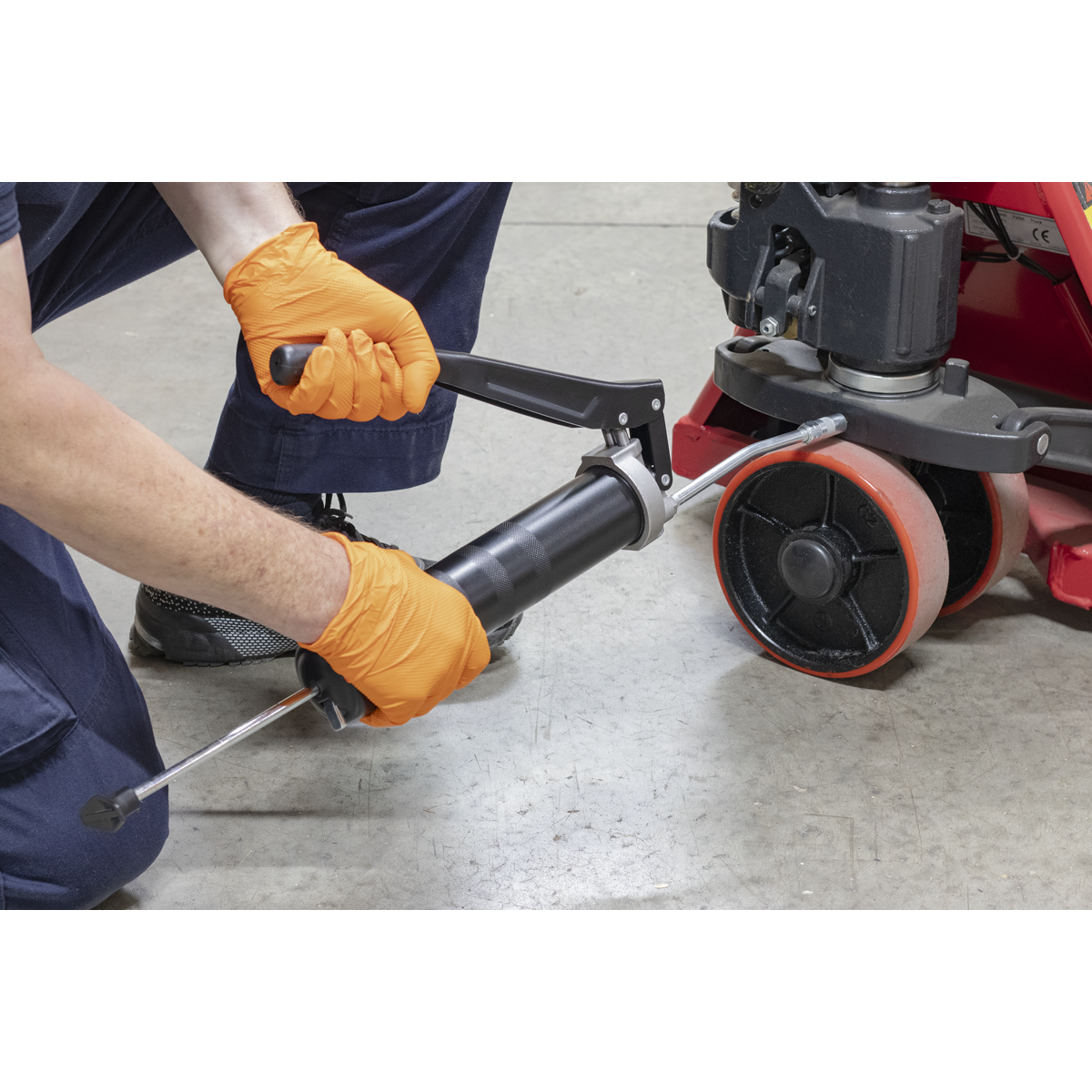 Sealey Grease Gun With Variable Stroke Heavy Duty Twin Piston 3-Way Fill AK4402