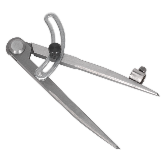 Sealey Locking Wing Divider With Compass 150mm Brushed Metal Finish AK97107