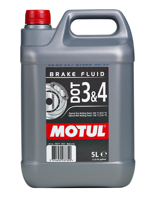 Motul DOT 3 & 4 5 Liter Brake and Clutch Systems Fluid Oil 104247