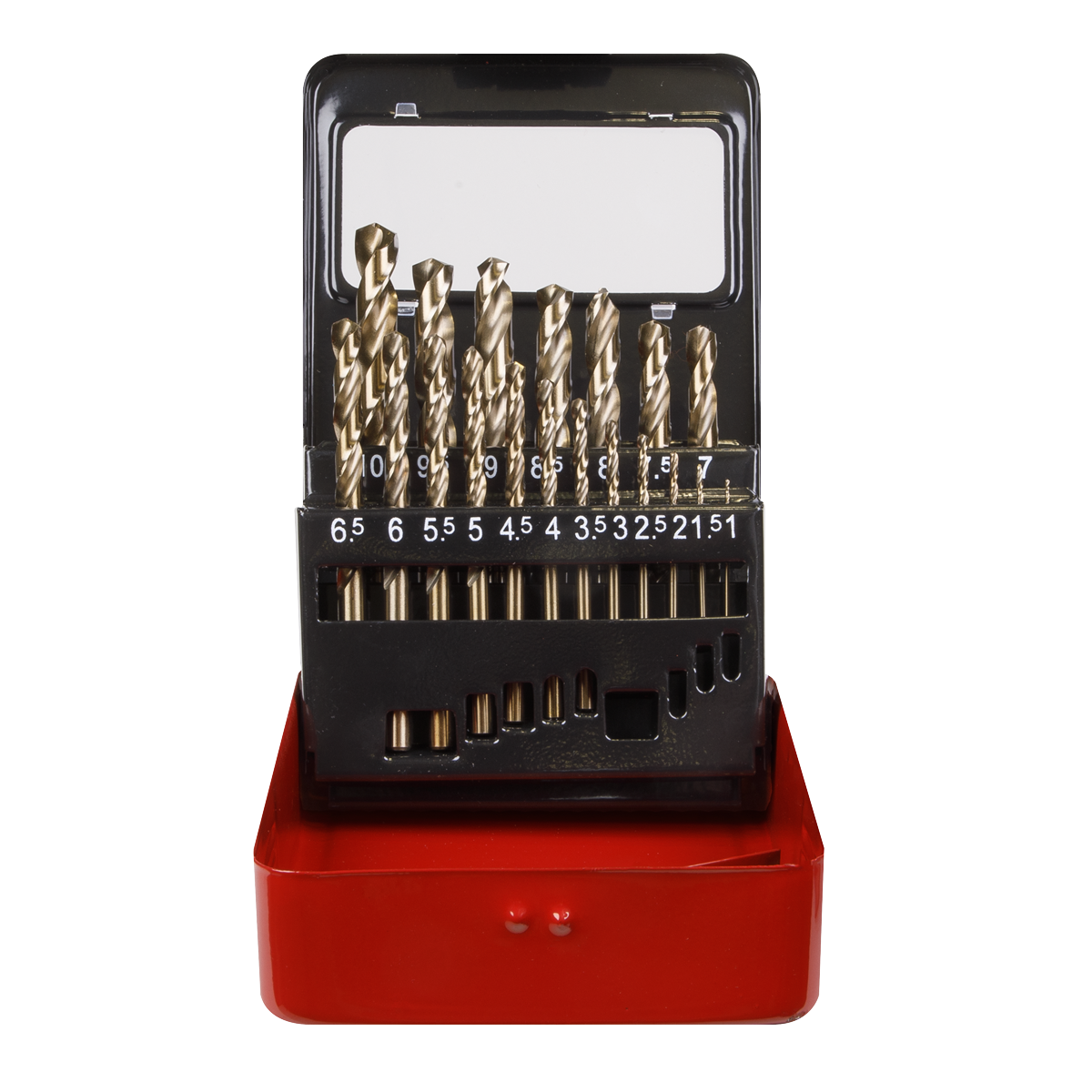 Sealey Cobalt Drill Bit Set 19 Pieces Metric Supplied Metal Storage Case AK4701