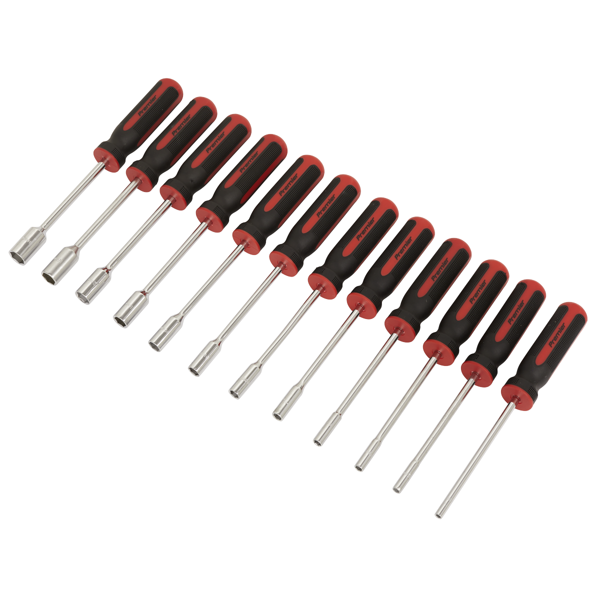 Sealey Nut Driver Set With Chrome Vanadium Steel Shafts 12 Pieces AK4911