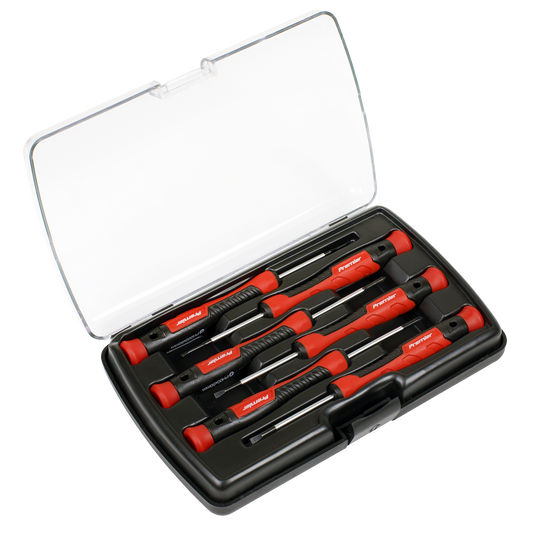 Sealey Precision Screwdriver Set 6 Pieces Slotted Phillips Spinner Top AK97324