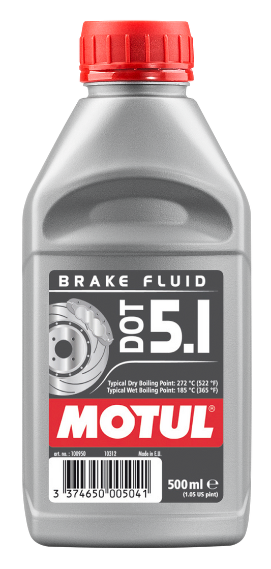 Motul DOT 5.1 0.500 Liter Brake and Clutch Systems Fluid Oil 100950
