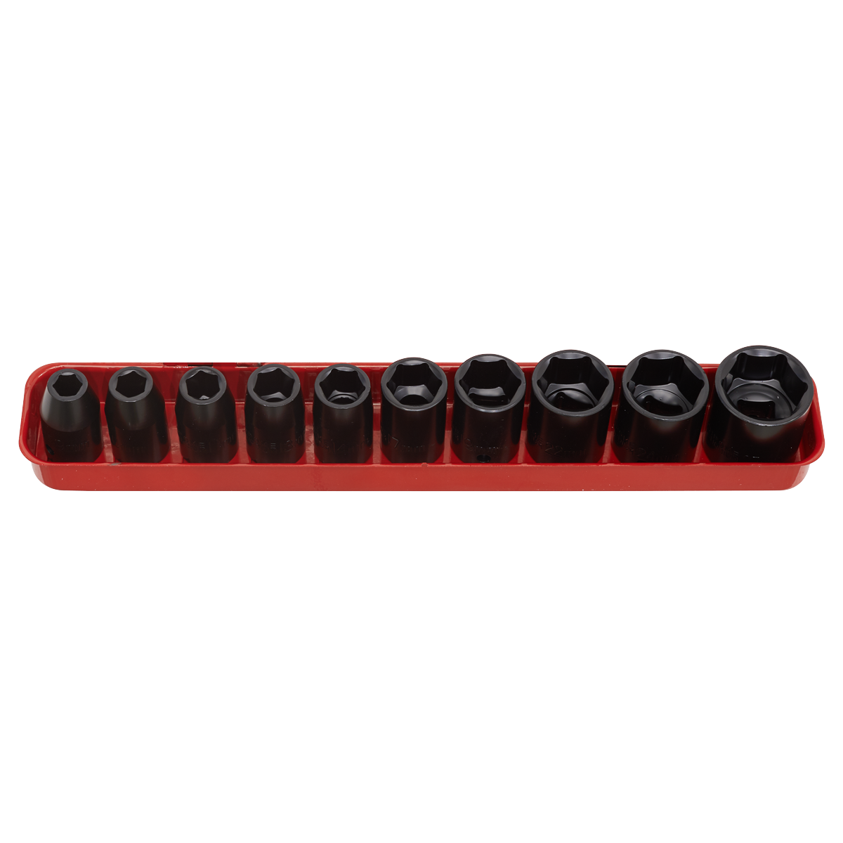 Sealey Impact WallDrive Socket Set 10 Pieces 1/2" Square Drive Metric AK56/11M