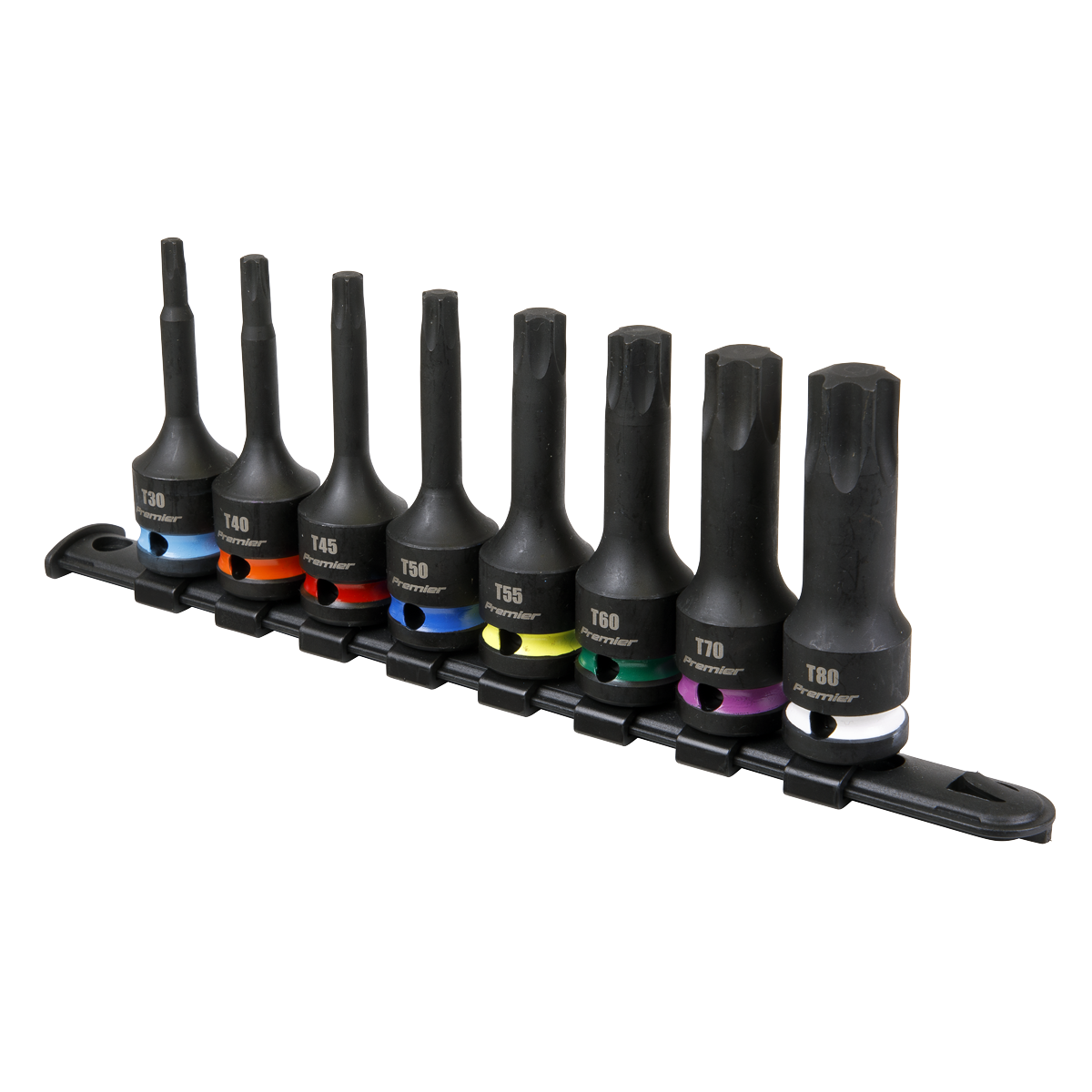 Sealey TRX-Star Impact Socket Bit Set 8 Pieces 1/2" Square Drive AK56002