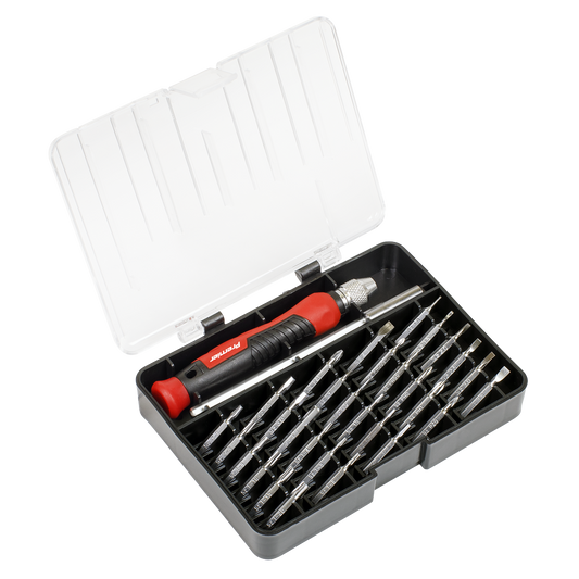 Sealey Precision Bit Screwdriver Set 32 Pieces Slotted Phillips TRX-Star AK97328