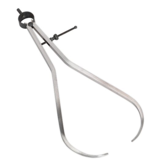 Sealey External Spring Calliper 300mm Brushed Metal Finish Silver AK9772