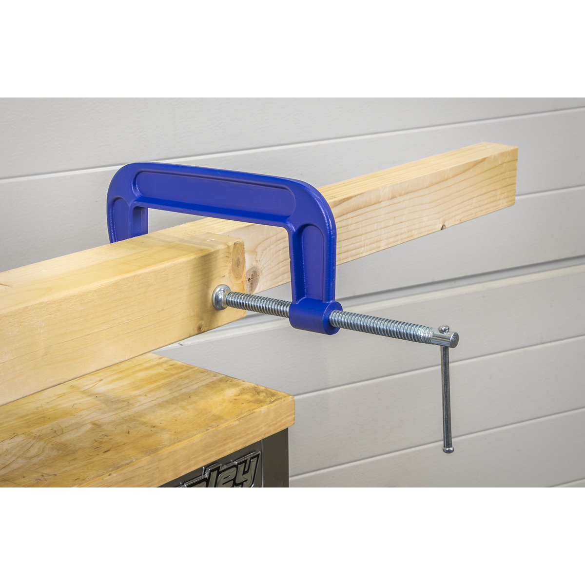 Sealey G-Clamp Fitted With Swivel Tip To Reduce Marking 150mm Pack of 4 AK60064