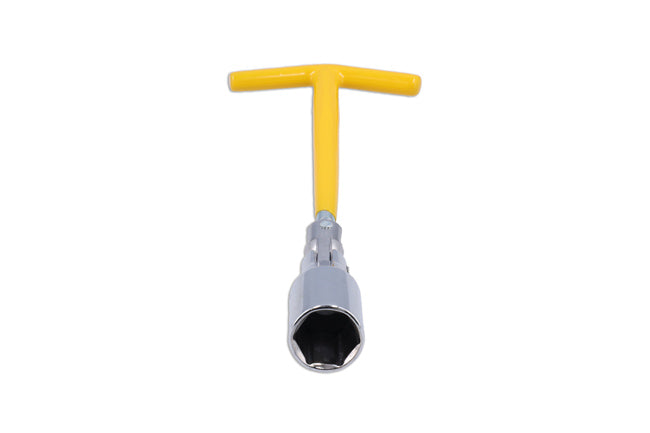 LASER 0247 Spark Plug Socket 21mm T-Bar Handle With Universal Joint Steel