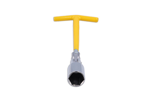 LASER 0247 Spark Plug Socket 21mm T-Bar Handle With Universal Joint Steel